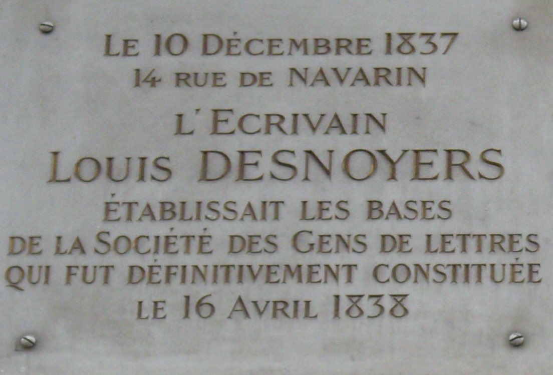 Plaque_Louis_Desnoyers,_14_rue_de_Navarin,_Paris_9 - copie.jpg